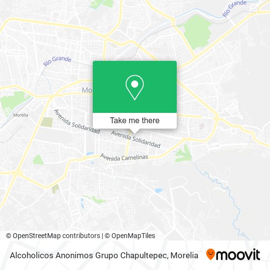 Alcoholicos Anonimos Grupo Chapultepec map