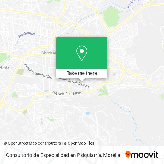 Mapa de Consultorio de Especialidad en Psiquiatría