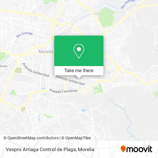 Mapa de Vespro Arriaga Control de Plaga