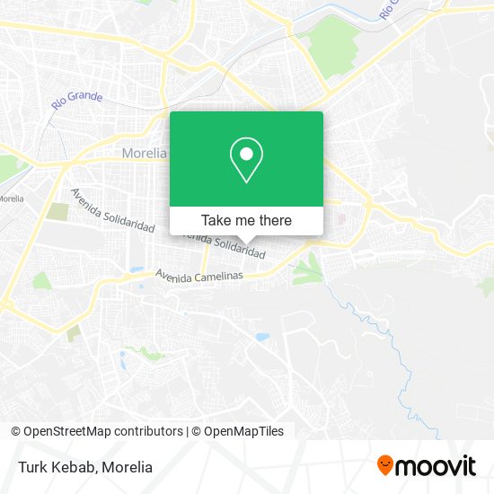 Mapa de Turk Kebab