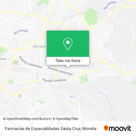 Mapa de Farmacias de Especialidades Santa Cruz