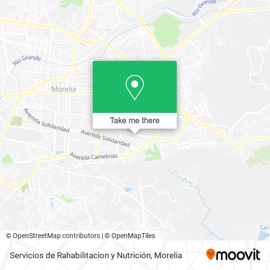 Servicios de Rahabilitacion y Nutrición map