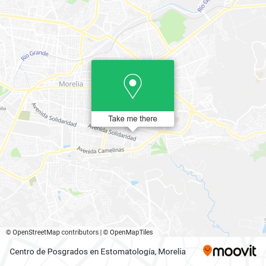 Mapa de Centro de Posgrados en Estomatología