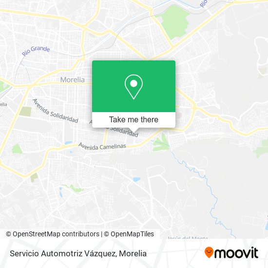 Mapa de Servicio Automotriz Vázquez