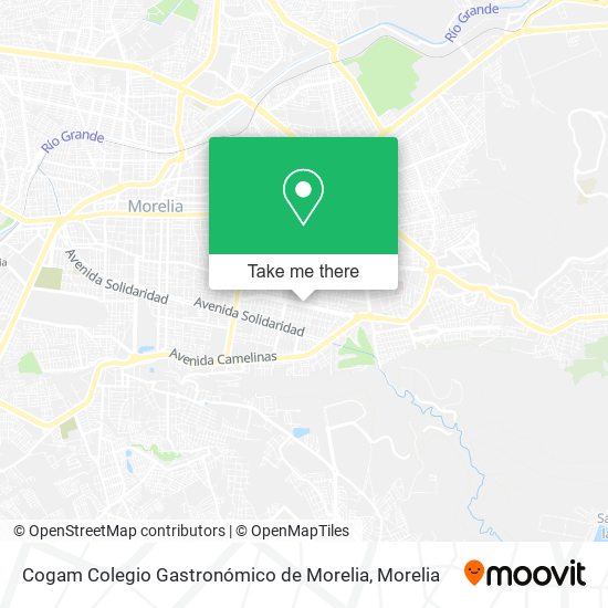 Cogam Colegio Gastronómico de Morelia map