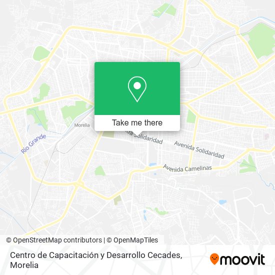 Mapa de Centro de Capacitación y Desarrollo Cecades