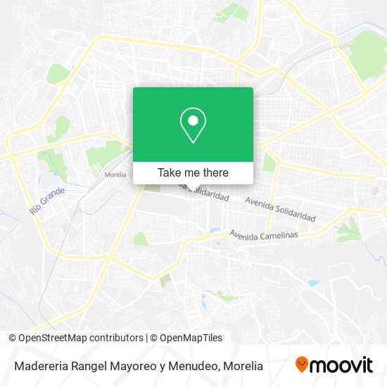 Mapa de Madereria Rangel Mayoreo y Menudeo