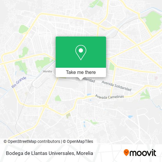 Bodega de Llantas Universales map