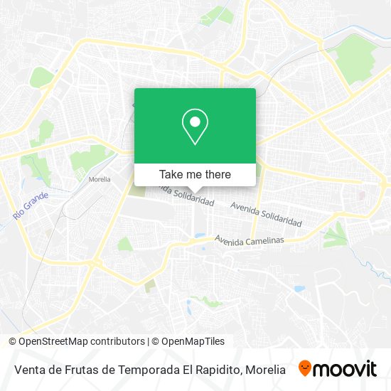 Venta de Frutas de Temporada El Rapidito map