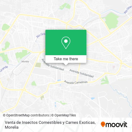 Mapa de Venta de Insectos Comestibles y Carnes Exoticas