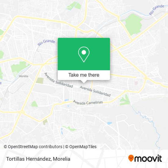 Tortillas Hernández map