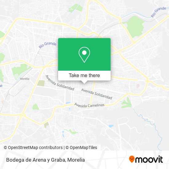 Mapa de Bodega de Arena y Graba