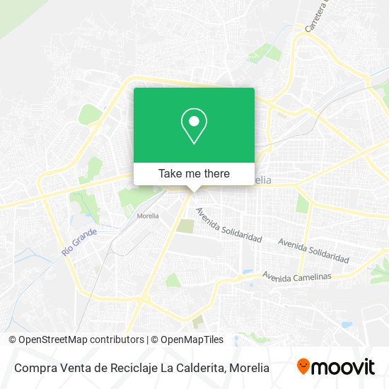 Mapa de Compra Venta de Reciclaje La Calderita