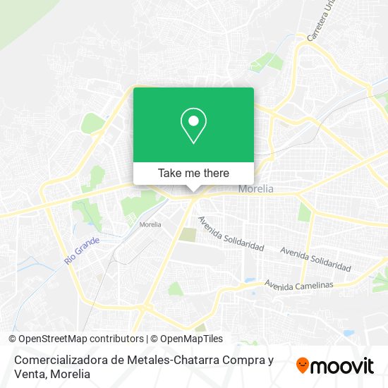 Mapa de Comercializadora de Metales-Chatarra Compra y Venta
