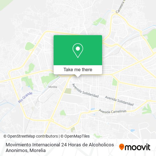 Mapa de Movimiento Internacional 24 Horas de Alcoholicos Anonimos