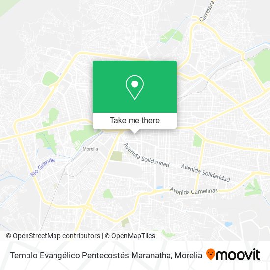 Mapa de Templo Evangélico Pentecostés Maranatha