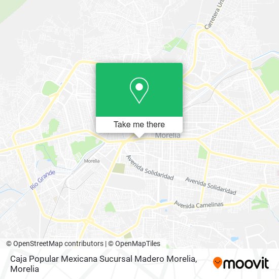 Caja Popular Mexicana Sucursal Madero Morelia map