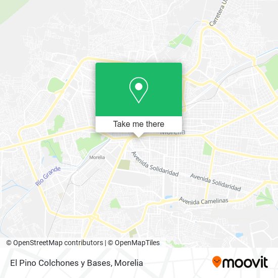 El Pino Colchones y Bases map