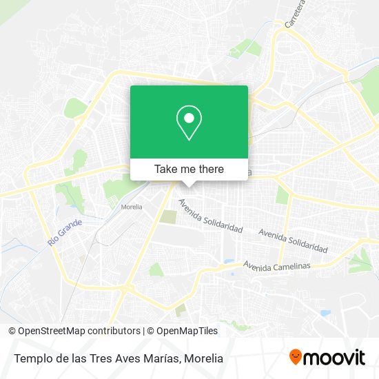 Templo de las Tres Aves Marías map