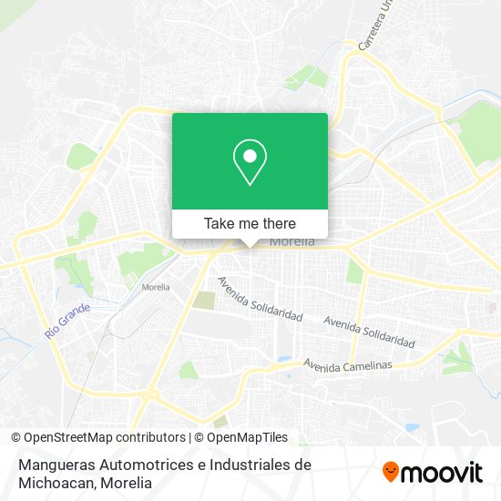 Mapa de Mangueras Automotrices e Industriales de Michoacan