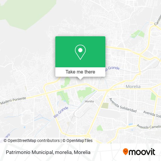 Patrimonio Municipal, morelia map