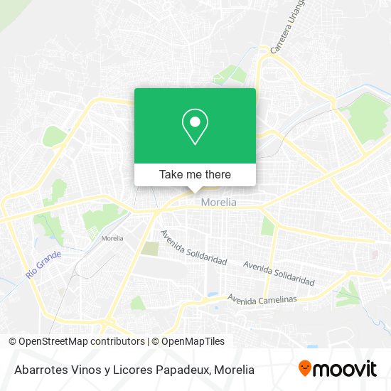 Abarrotes Vinos y Licores Papadeux map