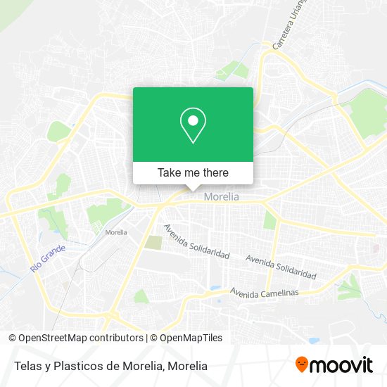 Telas y Plasticos de Morelia map