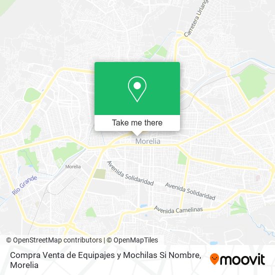 Mapa de Compra Venta de Equipajes y Mochilas Si Nombre