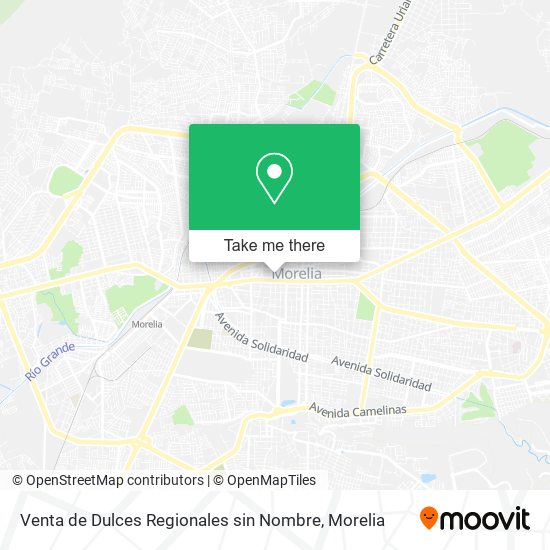 Mapa de Venta de Dulces Regionales sin Nombre