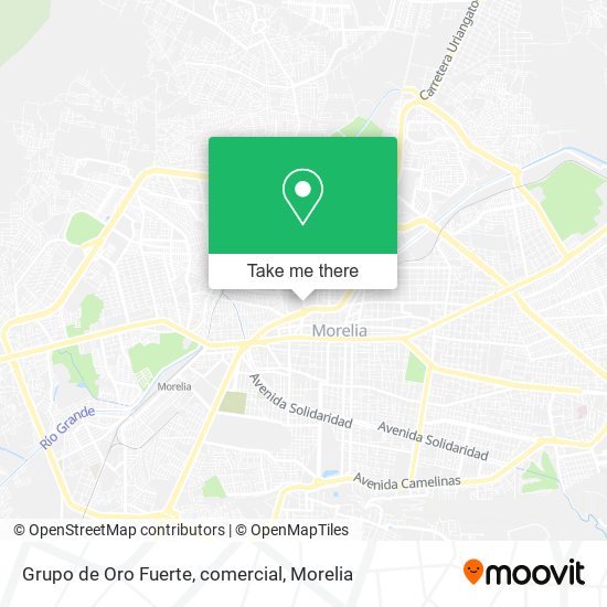 Grupo de Oro Fuerte, comercial map