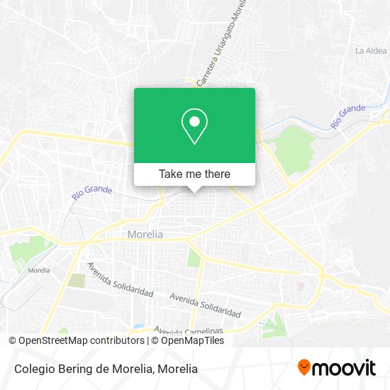 Colegio Bering de Morelia map