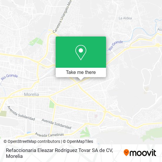 Refaccionaria Eleazar Rodríguez Tovar SA de CV map