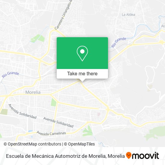 Escuela de Mecánica Automotriz de Morelia map