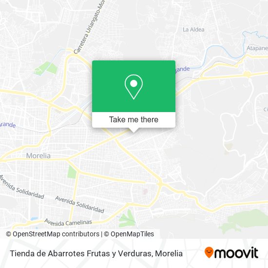 Tienda de Abarrotes Frutas y Verduras map