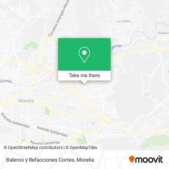 Baleros y Refacciones Cortes map
