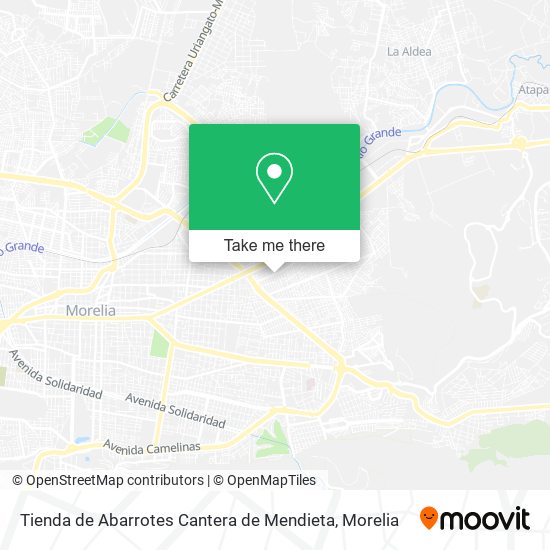 Tienda de Abarrotes Cantera de Mendieta map