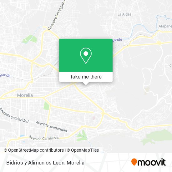 Mapa de Bidrios y Alimunios Leon