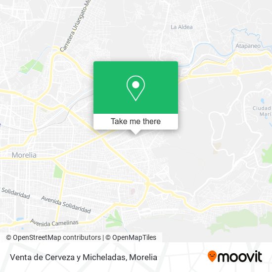 Venta de Cerveza y Micheladas map