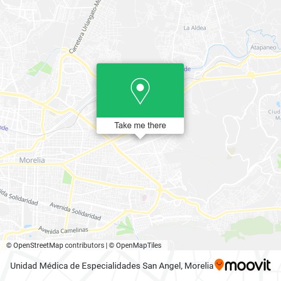 Unidad Médica de Especialidades San Angel map