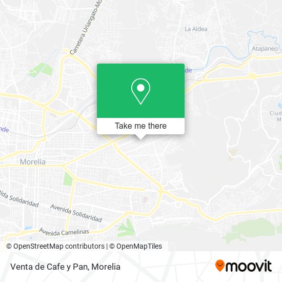 Mapa de Venta de Cafe y Pan
