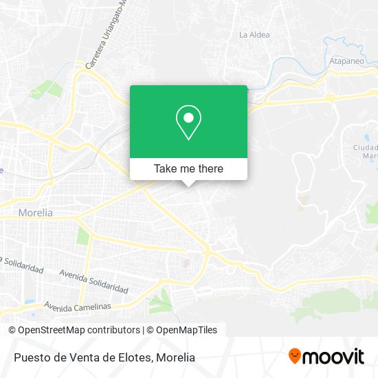 Mapa de Puesto de Venta de Elotes