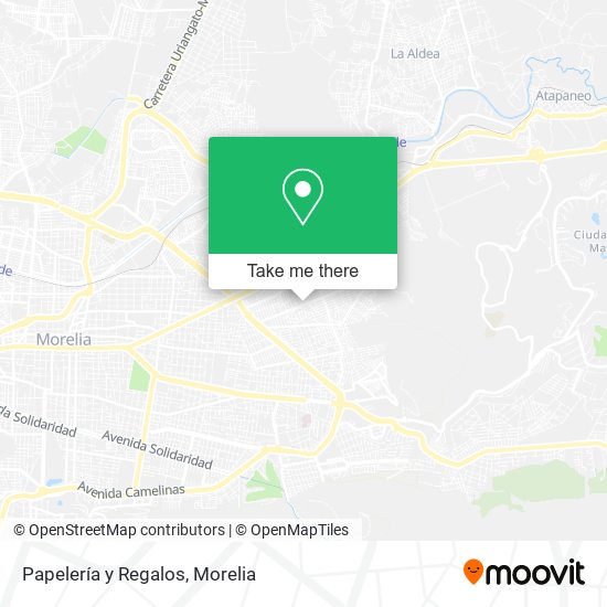 Mapa de Papelería y Regalos