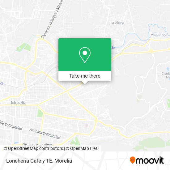 Mapa de Loncheria Cafe y TE