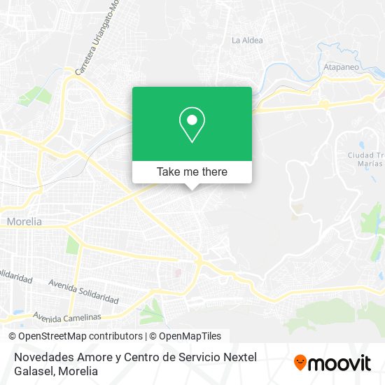 Novedades Amore y Centro de Servicio Nextel Galasel map