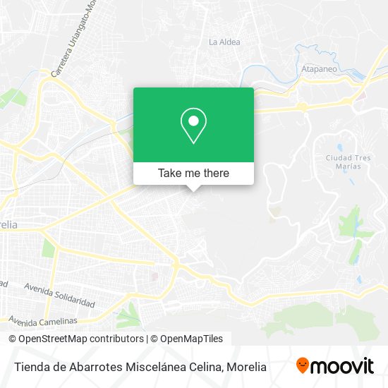 Mapa de Tienda de Abarrotes Miscelánea Celina