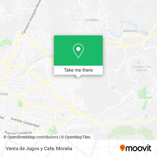 Mapa de Venta de Jugos y Cafe