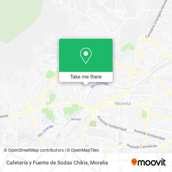 Mapa de Cafetería y Fuente de Sodas Chikis