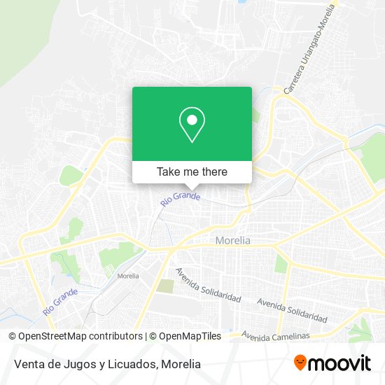 Venta de Jugos y Licuados map