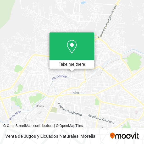 Venta de Jugos y Licuados Naturales map