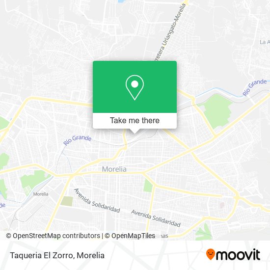 Mapa de Taqueria El Zorro